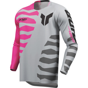 Thor Launchmode Shredder Jersey - Gray/Fuchsia