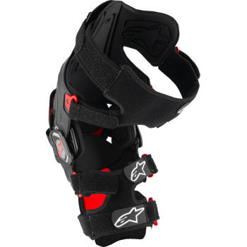 Alpinestars RK-7 Plasma Knee Braces - Black/Red - 6500825-13-L
