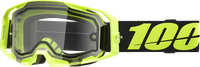 100% Armatic Enduro Moto Goggle - Neon Yellow Clear - 50070-10004