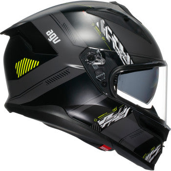 AGV K7 Kyber Motorcycle Helmet - Matte Gray/Yellow Fluo