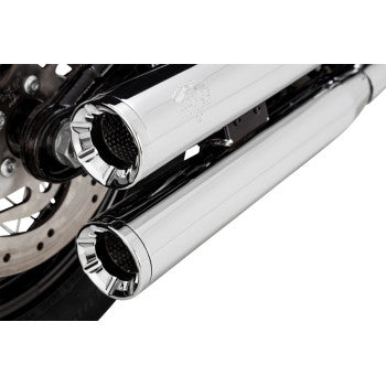 Vance & Hines Eliminator 300 Slip-On Mufflers for Select Harley-Davidson Softail Models - Chrome - 16312