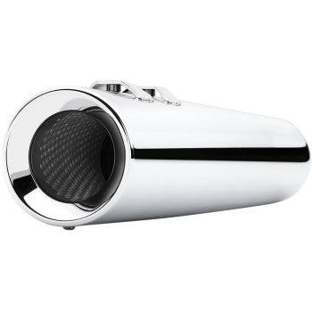 Cobra Powr-Flo Slip-On Mufflers for Select 1995-2016 Harley-Davidson Touring Models - Chrome - 6215