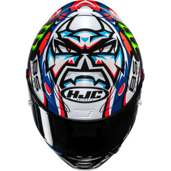 HJC RPHA 1N V2 Carbon Quartararo Le Mans III Motorcycle Helmet - MC21 - 0101-20451