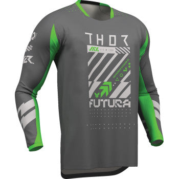 Thor Launchmode Futura Jersey - Charcoal/Green