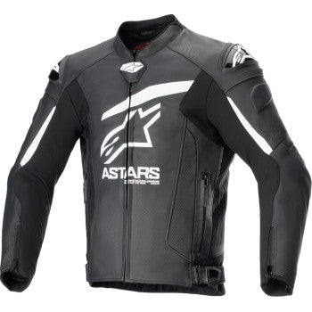Alpinestars GP Plus R v4 Airflow Leather Jacket - Black/White - 3100624-12-54