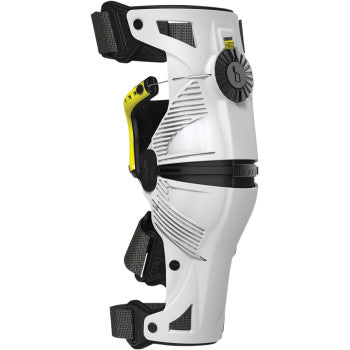 Mobius X8 Knee Braces - White/Yellow - 1010102