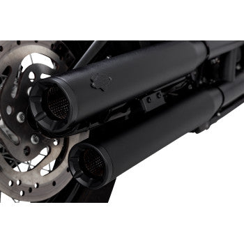 Vance & Hines Eliminator 300 Slip-On Mufflers for Select Harley-Davidson Softail Models - Black - 46312