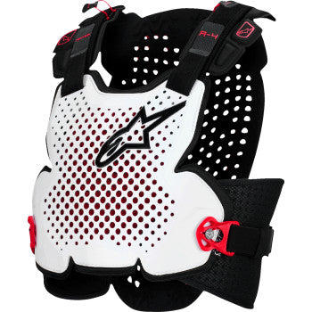 Alpinestars A-4 Plasma Roost Guard - M/L - Black/Red/White - 6500526-132-ML