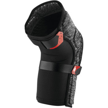 100% Surpass Knee Guards - Heather Gray/Black