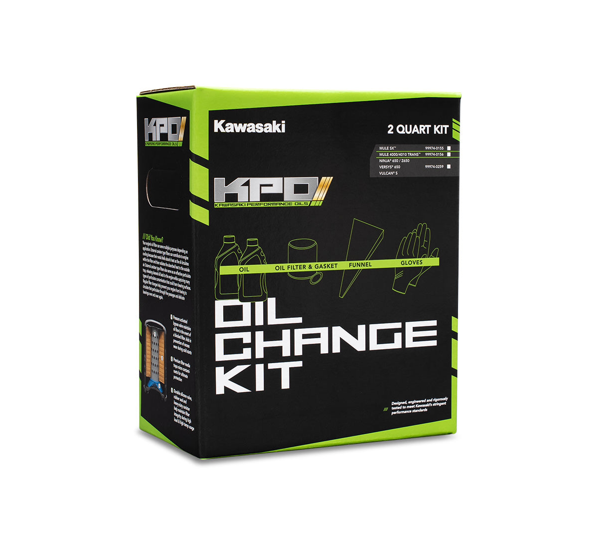 KPO Oil Change Kit: MULE SX #99974-0155