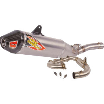Pro Circuit Ti-6 Exhaust System for 2026 Yamaha YZ450F - Titanium/Carbon Fiber - 0332645F
