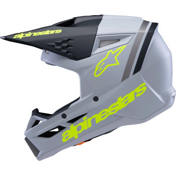 Alpinestars Youth SM3 Helmet - Radium - Matte Gray/Black/Yellow Fluo - 8301825-9510