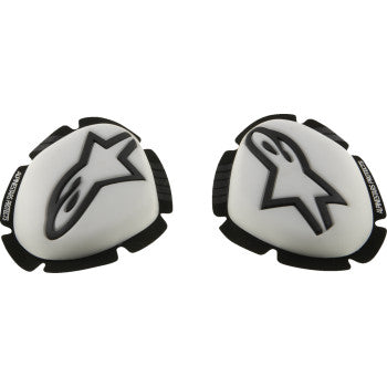 Alpinestars GP Plus Knee Sliders - White/Black - 6400226-21