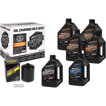 Maxima Racing Oil Evolution Mineral 20W-50 Oil Change Kit - Black Filter - 90-069016PB