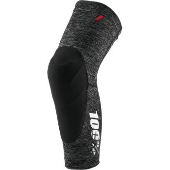 100% Teratec Knee Guards - Heather Gray/Black - 70003-00008