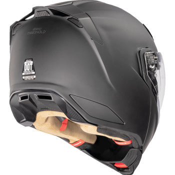 ICON Threshold Solid Modular Motorcycle Helmet - Matte Black