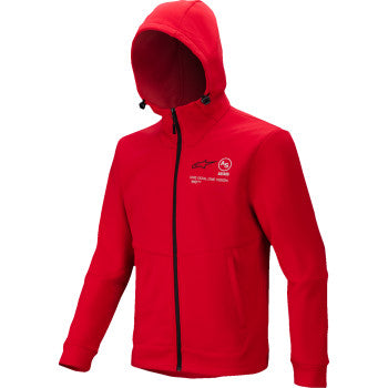 Alpinestars Racer MX Fleece Hoodie - Bright Red - 3800125-3010-L