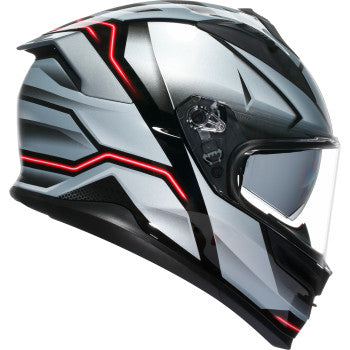 AGV K7 Jaeger Motorcycle Helmet - Black/Silver