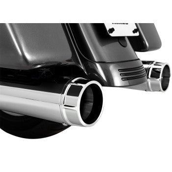 Vance & Hines 4-1/2" Torquer Mufflers for Select 1995-2016 Harley-Davidson Touring Models - Chrome - 16673