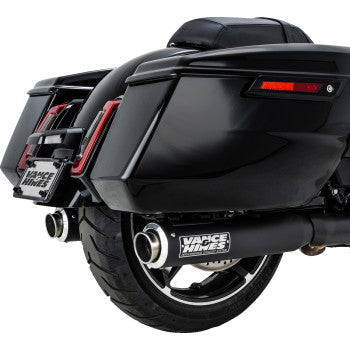 Vance & Hines Supersport Slip-On Mufflers for Select Harley-Davidson Street Glide / Road Glide / Touring Models - Black - 46721