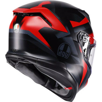 AGV K7 Glimpse Motorcycle Helmet - Matte Black/Red