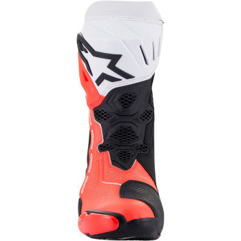 Alpinestars Supertech R Vented Boots - Black/Fluorescent Red/White - 2220121-124-41