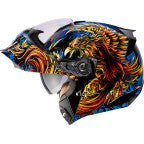 ICON Threshold Burn Birdie Burn Modular Motorcycle Helmet - Blue