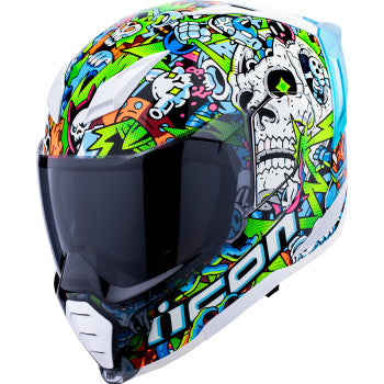 ICON Ultraflite Doodle 3 MIPS Motorcycle Helmet - Blue