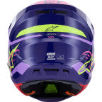 Alpinestars SM7 Deed Motorcycle Helmet - Gloss Purple/Pink - 0110-9300