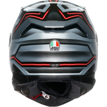 AGV K7 Jaeger Motorcycle Helmet - Black/Silver