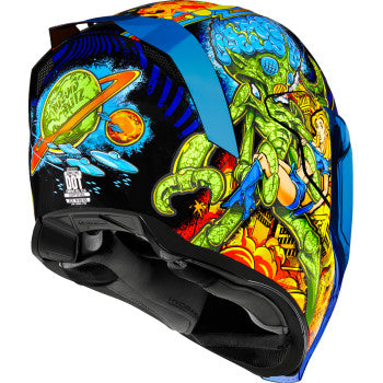 ICON Airflite Bugoid Blitz Motorcycle Helmet - Blue
