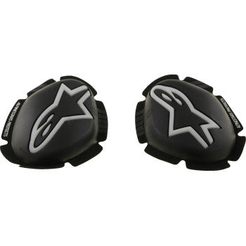Alpinestars GP Plus Knee Sliders - Black/White - 6400226-12