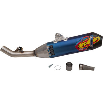 FMF Factory 4.1 RCT Titanium Slip-On Muffler for 2019-2027 Honda CRF450X - Anodized/Carbon Fiber End Cap - 041587