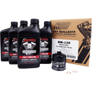 Klotz Oil Oil Change Kit - Indian Scout - 15W-60 - KH-120