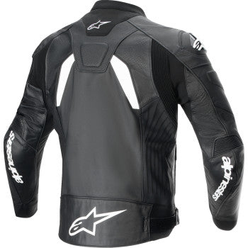 Alpinestars GP Plus R v4 Airflow Leather Jacket - Black/White - 3100624-12-54