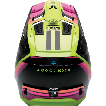 Thor Fleet Defy Motorcycle Helmet - Black/Acid - 0110-9428