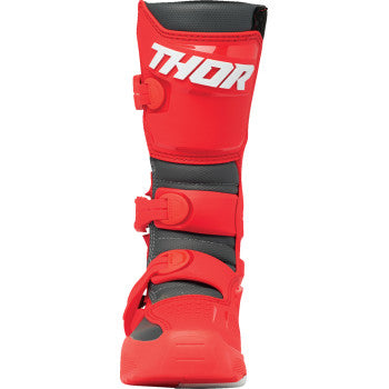 Thor Youth Blitz XR Boots - Red/Charcoal