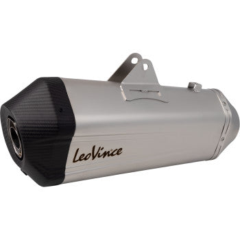 Leovince LV-12 R Slip-On Muffler for Select KTM 1050 / 1090 / 1190 Adventure & 1290 Super Adventure Models - Stainless Steel - 15309U