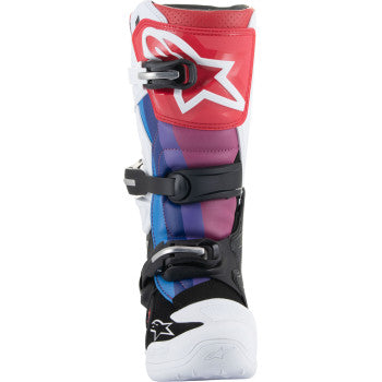 Alpinestars Youth Tech 7S Boots - White/Black/Rainbow - 2015017-289