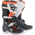 Alpinestars Youth Tech 7S Boots - Black/Gray/White/Orange Fluorescent - 2015017-1124
