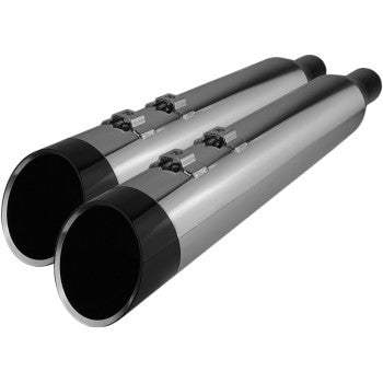 Khrome Werks 4-1/2" HP-Plus Slip-On Mufflers for Select Harley-Davidson Street Glide / Road Glide / Touring Models - Chrome Edge Tip - 202765