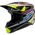 Alpinestars Youth SM3 Helmet - Wurx - Gloss Black/Yellow Fluo/Blue/Red - 8302025-1574