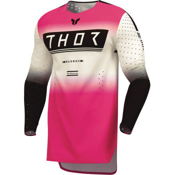 Thor Sportmode Geo Jersey - Vintage White/Pink