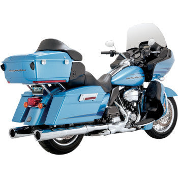 Vance & Hines Hi-Output Slip-On Mufflers for Select 1995-2016 Harley-Davidson Touring Models - Chrome - 16455