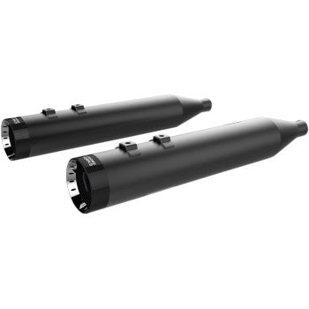Khrome Werks 4-1/2" HP-Plus Slip-On Mufflers for Select Harley-Davidson Street Glide / Road Glide / Touring Models - Black Turbine Tip - 202845