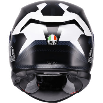 AGV K7 Glimpse Motorcycle Helmet - Matte Black/White