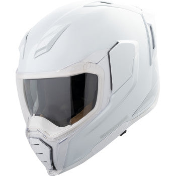 ICON Ultraflite Solid MIPS Motorcycle Helmet - Gloss White