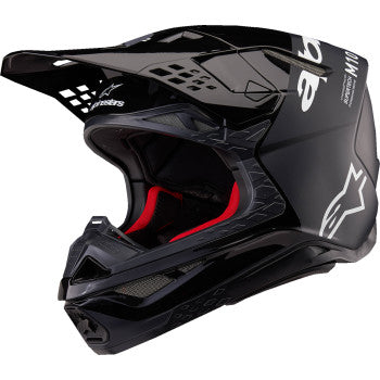 Alpinestars Supertech M10 Flood MIPS Motorcycle Helmet - Black/Dark Gray - 0110-8585