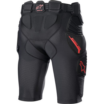 Alpinestars Bionic Pro Protection Shorts - Black/Red -XL-2940-0432