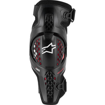 Alpinestars SX-1 Plasma Knee Guards - L/XL - Black/Red/Cool Gray - 6500326-1498-LXL